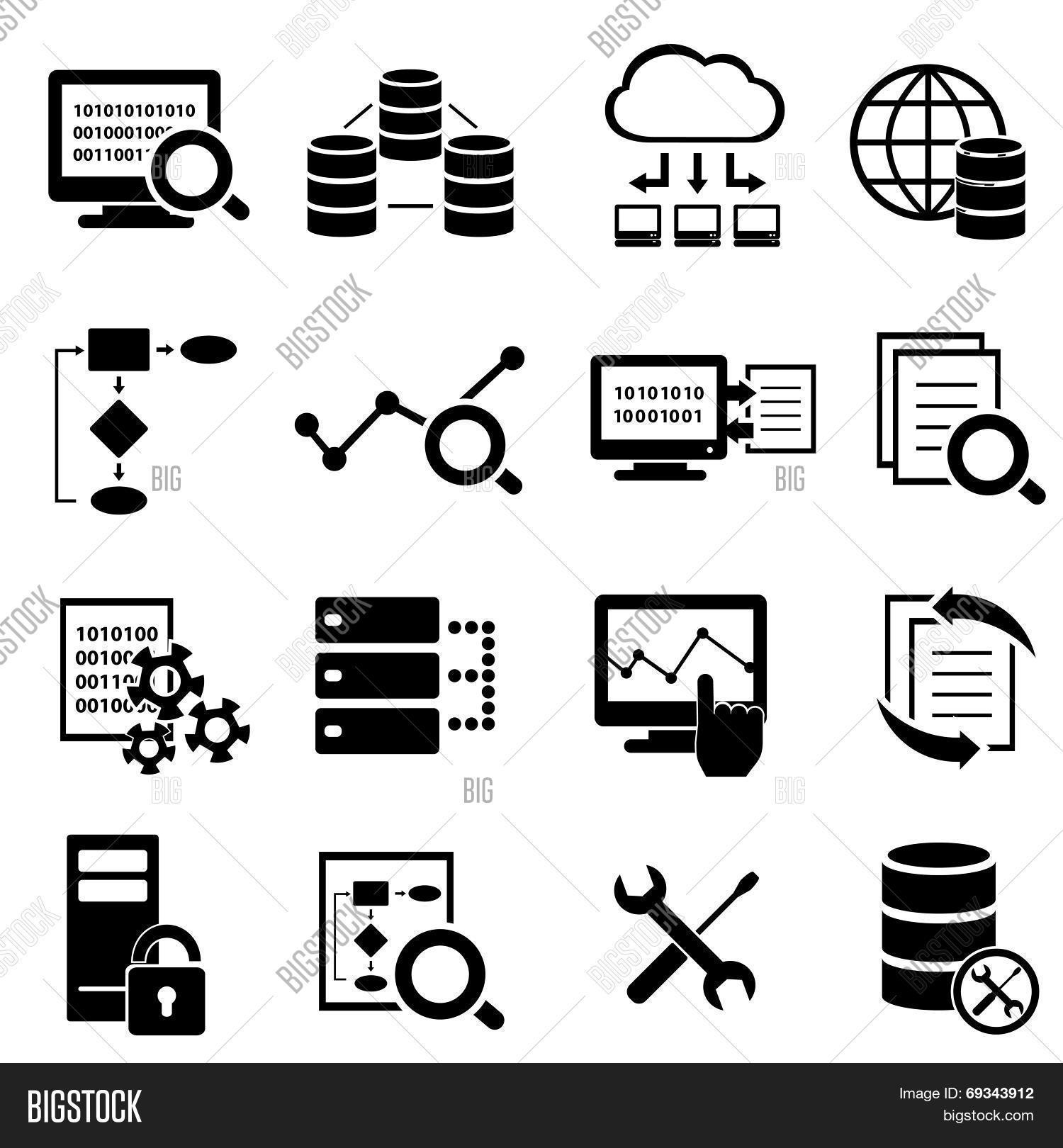 保存取消   保存 big data cloud computing and technology icon set
