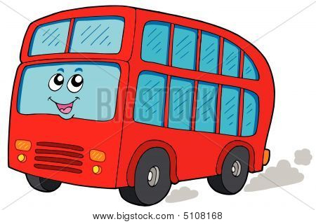 双层大巴车简笔画