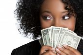 pic of money  - Woman Holding Money - JPG 