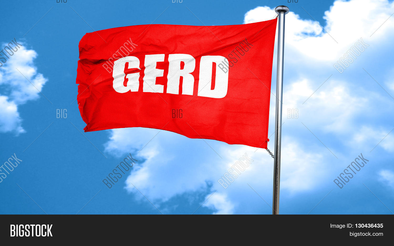 Gerd, 3D Rendering, Red Waving Flag Image & Photo Bigstock