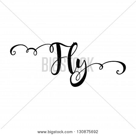 Fly. Verb English. Beautiful Vector & Photo | Bigstock