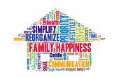 foto of health  - Family happiness concept in word collage - JPG 