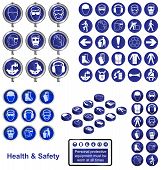 stock photo of health  - Health and Safety icons and sign collection - JPG 