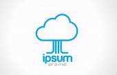 stock photo of business concept  - Cloud computing logo concept - JPG 