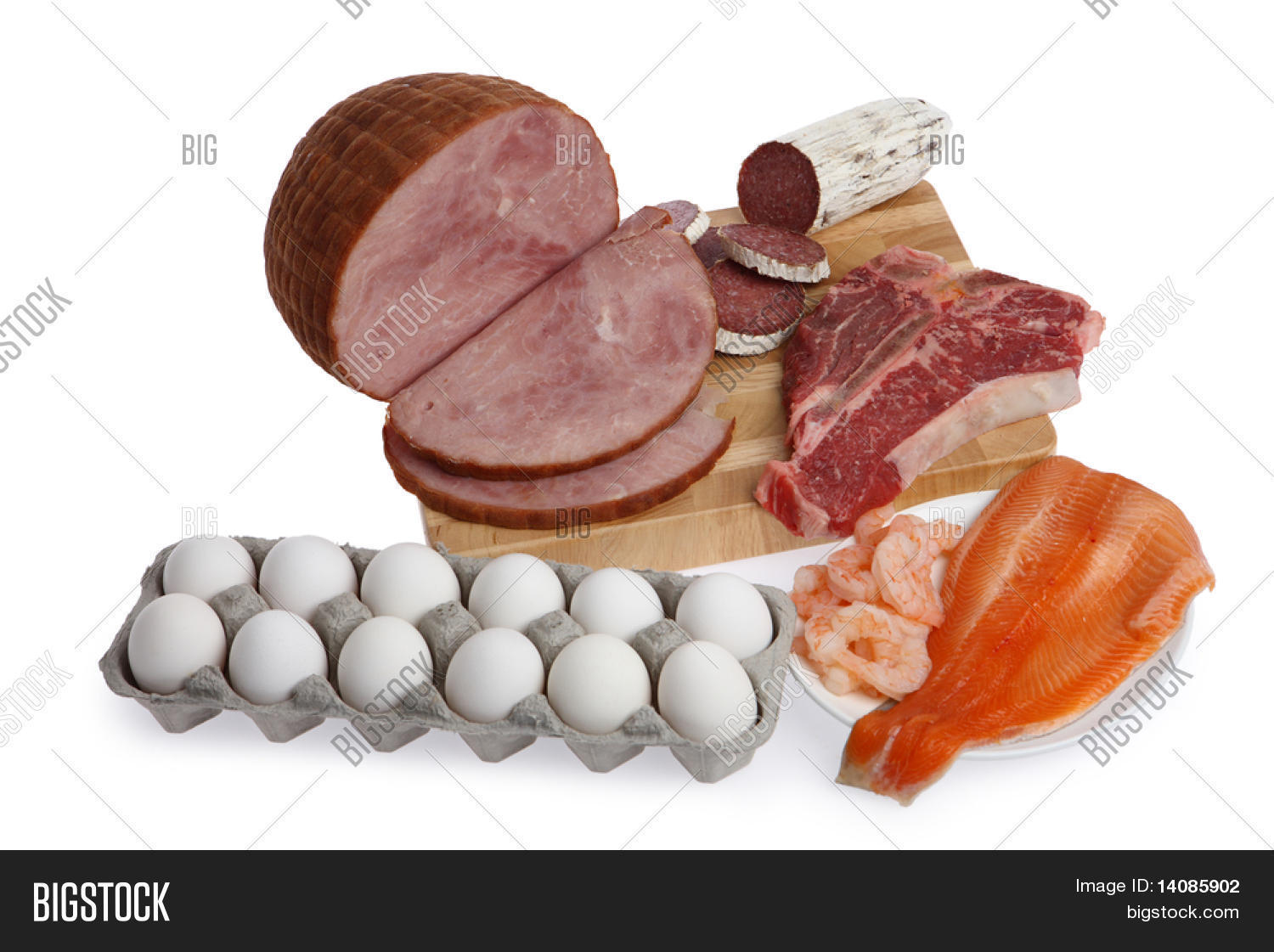 Meat Food Group Isolated On White Image & Photo Bigstock