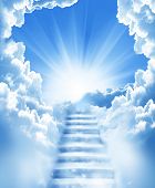 pic of sky  - stairs in sky - JPG 