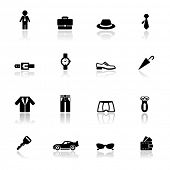 image of sports  - Icons set man accessories - JPG 