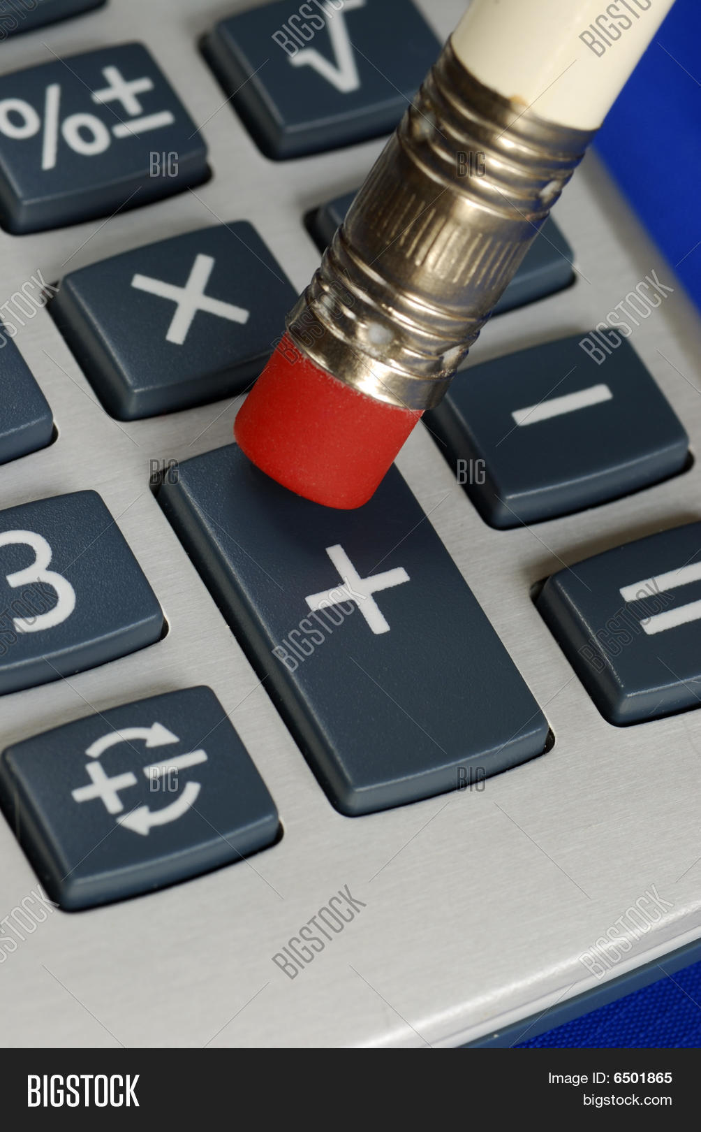Pencil Eraser Add Button Calculator Image & Photo Bigstock