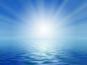 stock photo of blue sky  - Sun - JPG 