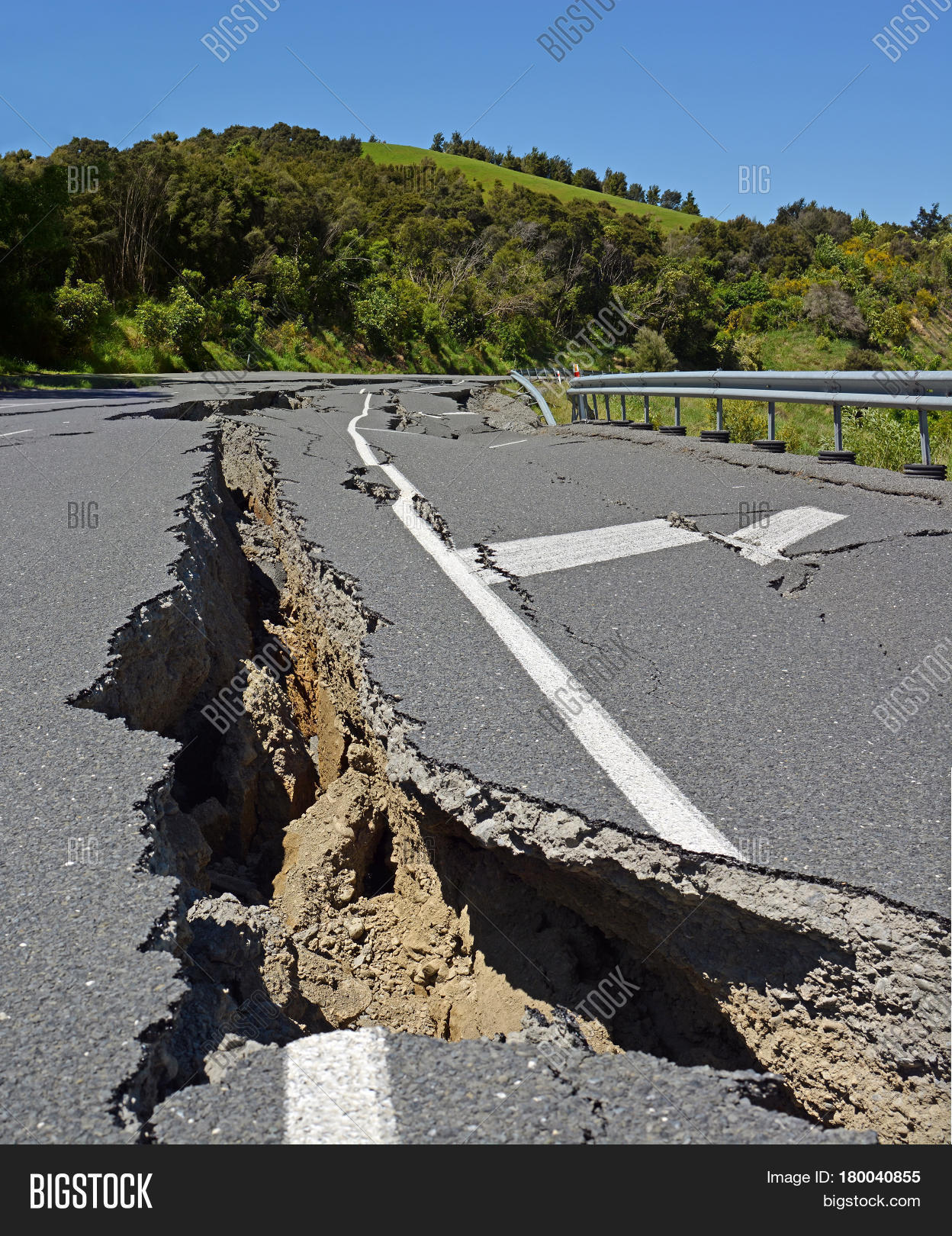 Massive Road Cracks Appear Image & Photo Bigstock