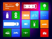 picture of transportation  - Vector Set of transport icons and navigator - JPG 