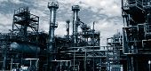 stock photo of industrial  - oil refinery - JPG 