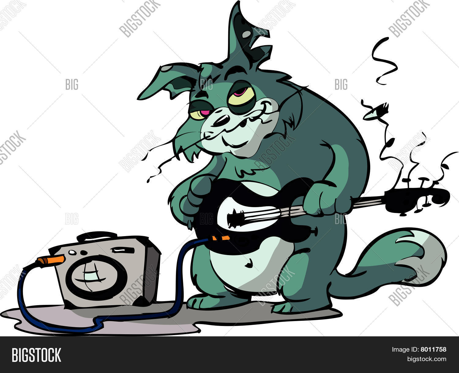 Heavy Metal Cat Vector & Photo | Bigstock
