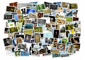 picture of  photo  - Stack of photos isolated from the background - JPG 