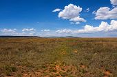 stock photo of monument  - The plains near Fort Union National Monument - JPG 