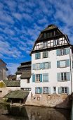 pic of france  - Historic house on quay of Ill river at Small France area in Strasbourg city  - JPG 