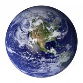 pic of globe  - Isolated Earth globe on white background - JPG 