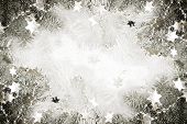 picture of glisten  - Silver sparkling stars on a white glistening background - JPG 