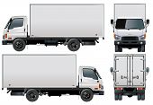 stock photo of truck  - Vector illustration delivery - JPG 