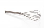 picture of mixer  - silver egg beater on white background - JPG 