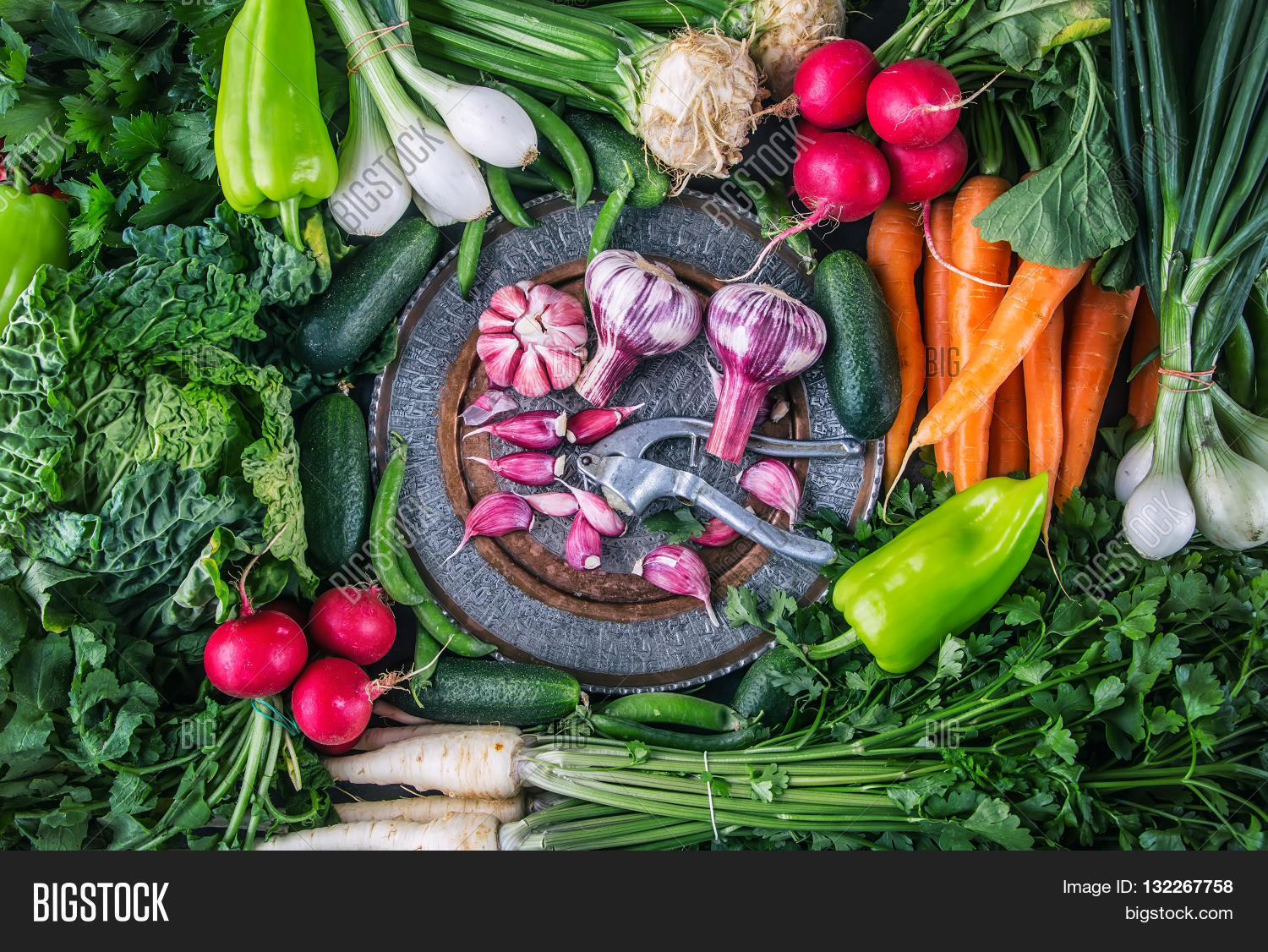 Vegetables. Fresh vegetables. Colorful vegetables background. Healthy