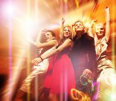 picture of people  - People dancing in the night club - JPG 