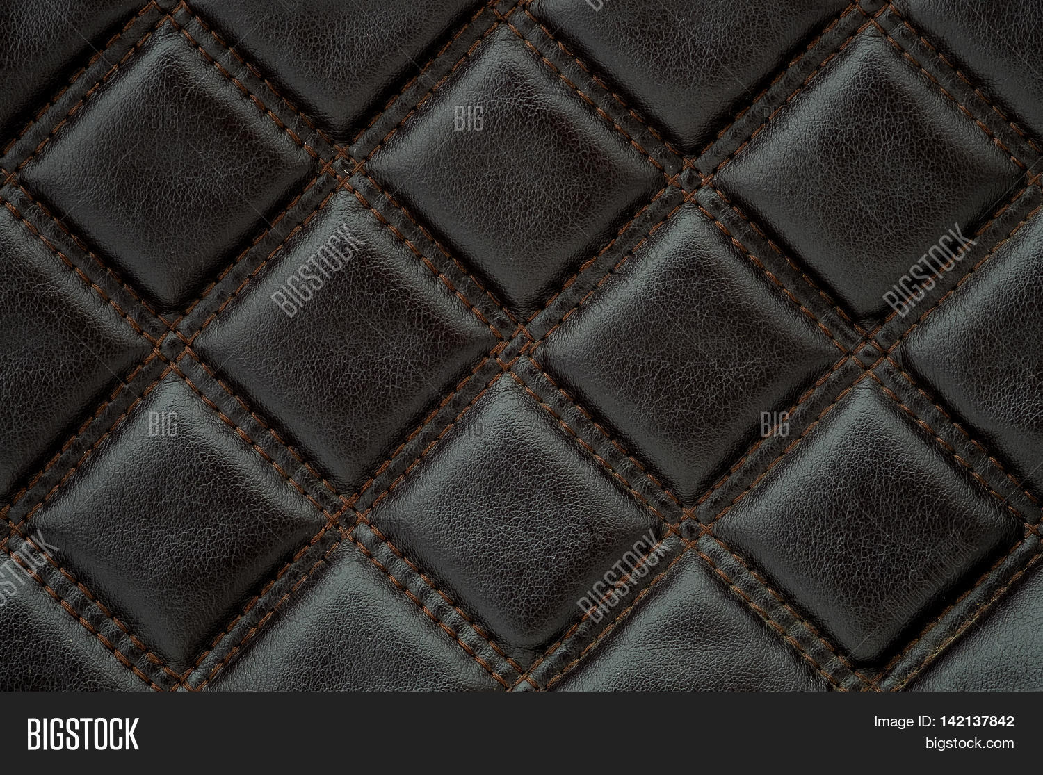 Diamond Stitched Leather Furniture Image & Photo Bigstock