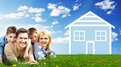 picture of construction  - Happy family at home - JPG 