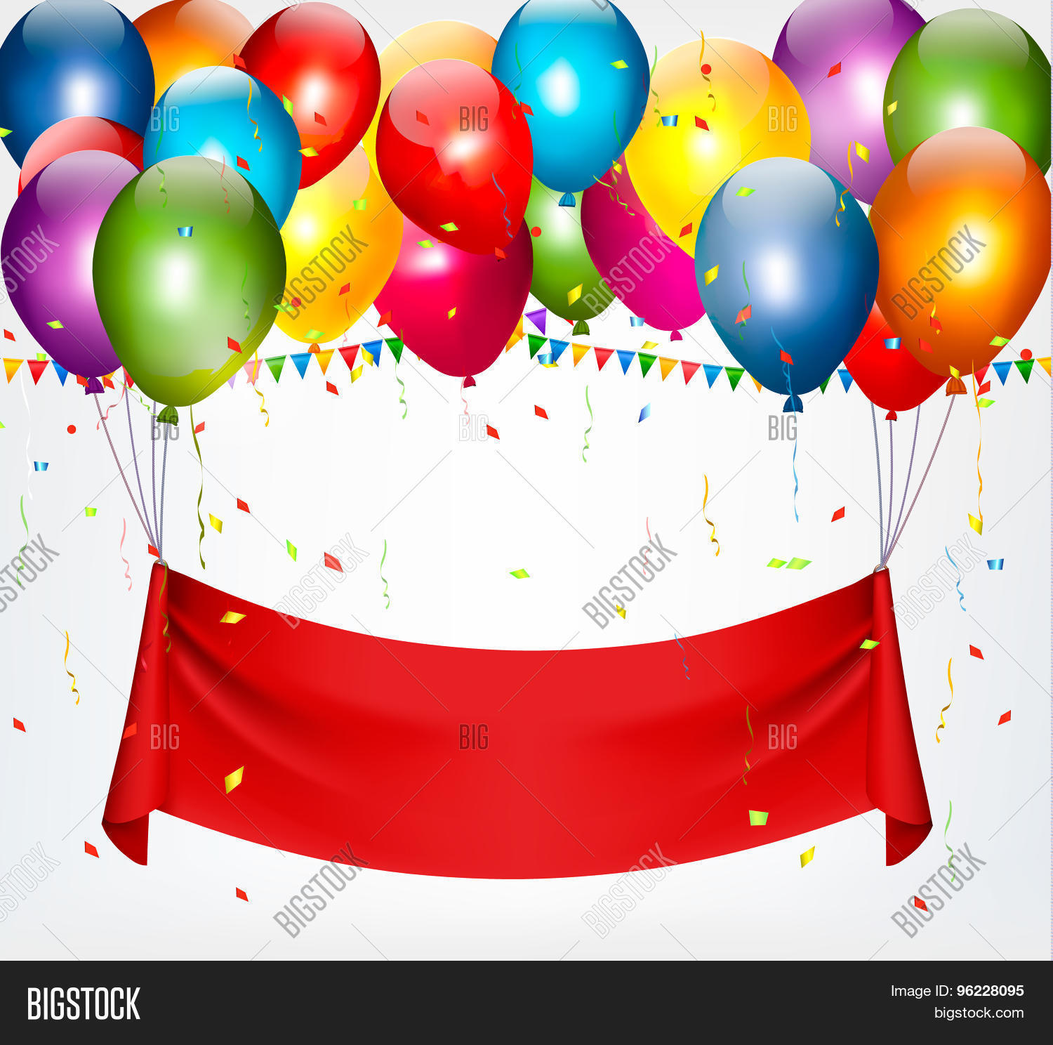 Happy Birthday Banner Background. Vector. Stock Vector & Stock Photos