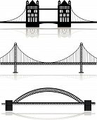 stock photo of bridge  - various bridge illustrations - JPG 