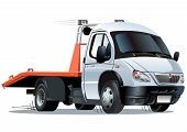 foto of truck  - Vector cartoon tow truck - JPG 