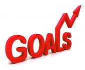 foto of future  - Red Goals Word Showing Objectives Hope Aiming Mission And Future - JPG 