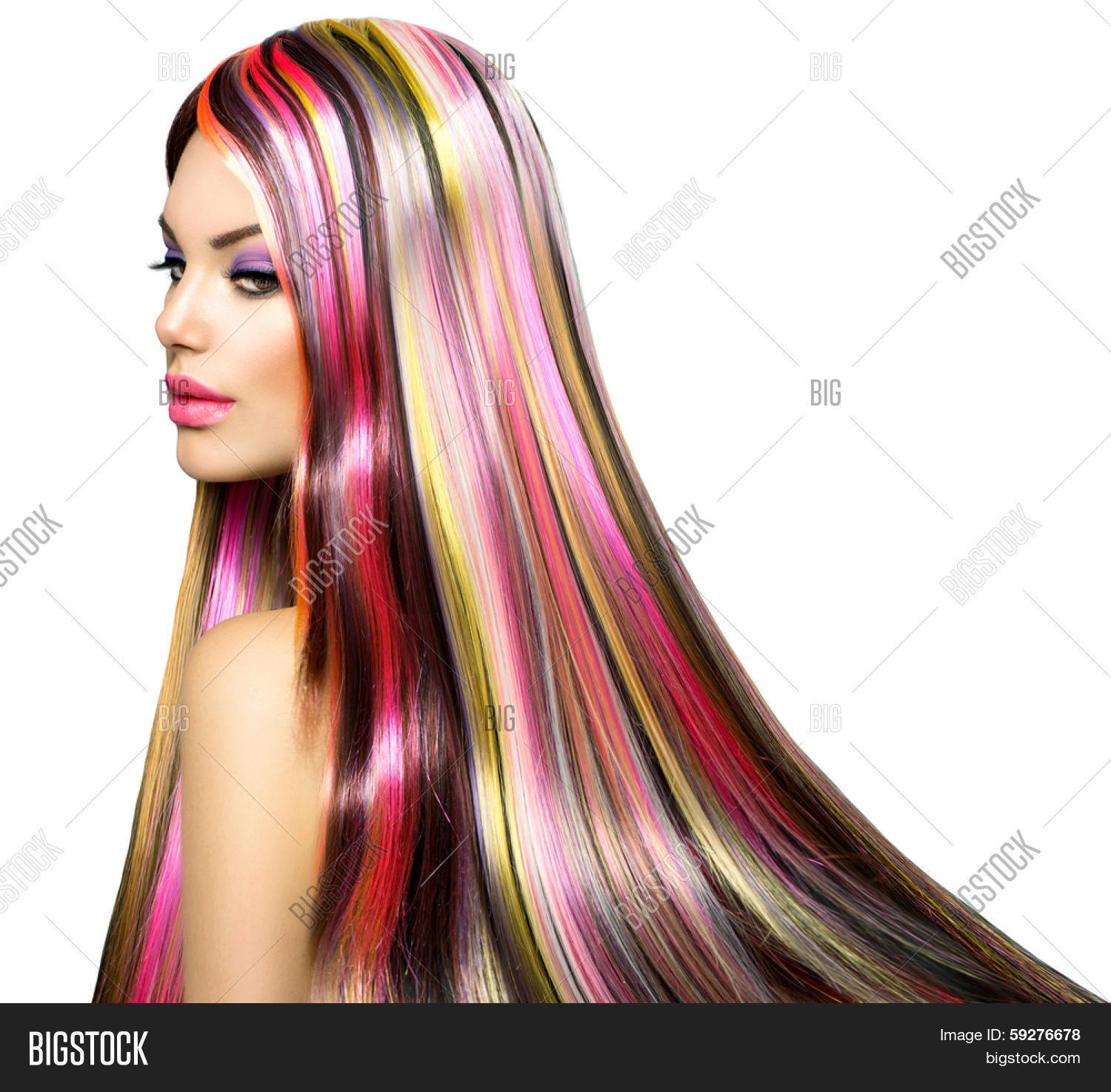 gekleurde extensions