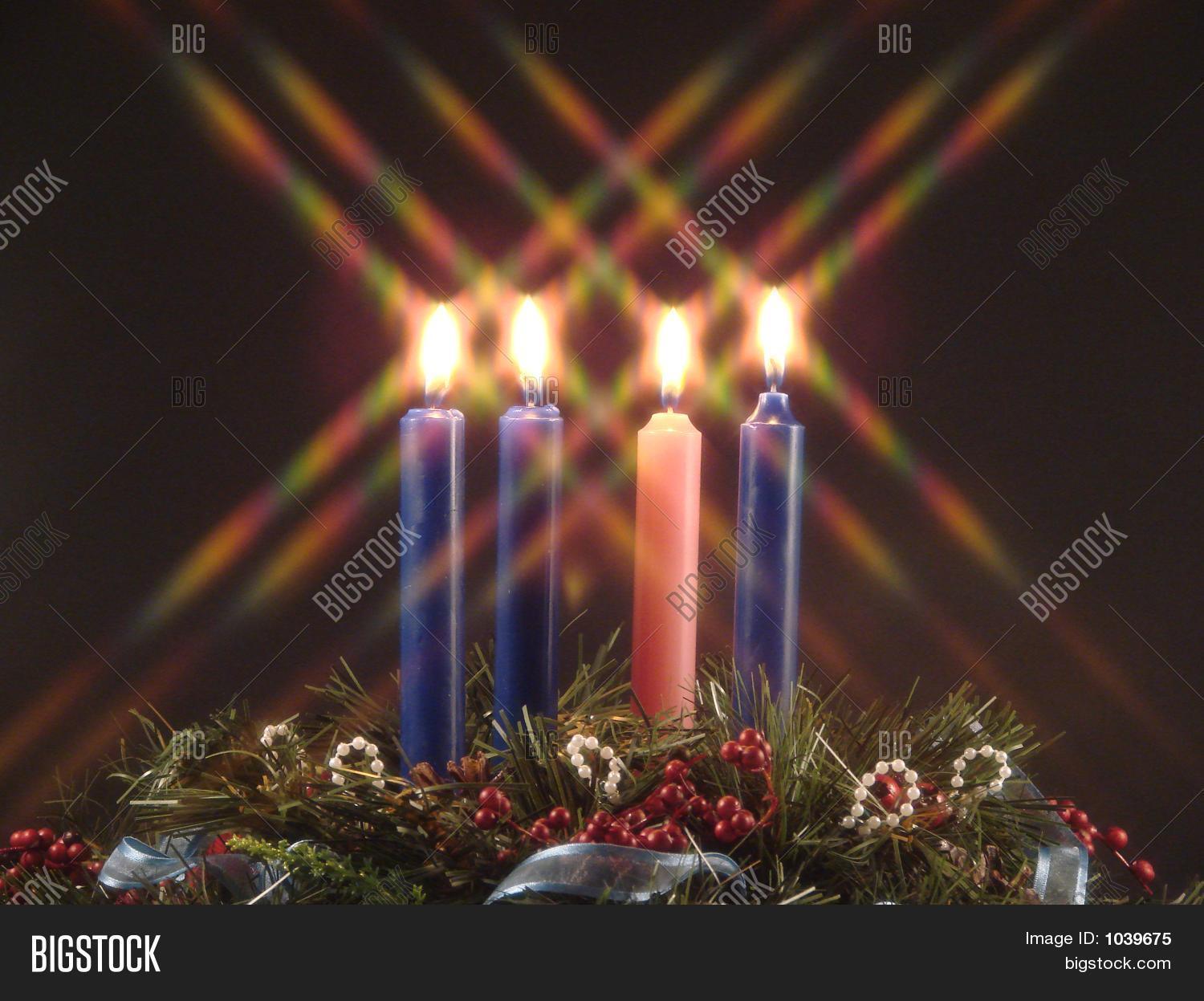 Advent Candle Love Image & Photo Bigstock