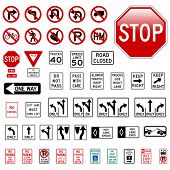 foto of road sign  - Road Sign Set  - JPG 