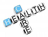 foto of health  - 3D Health Care Crossword on white background - JPG 