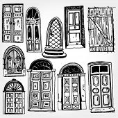picture of portal  - Old Doors Hand Drawn - JPG 