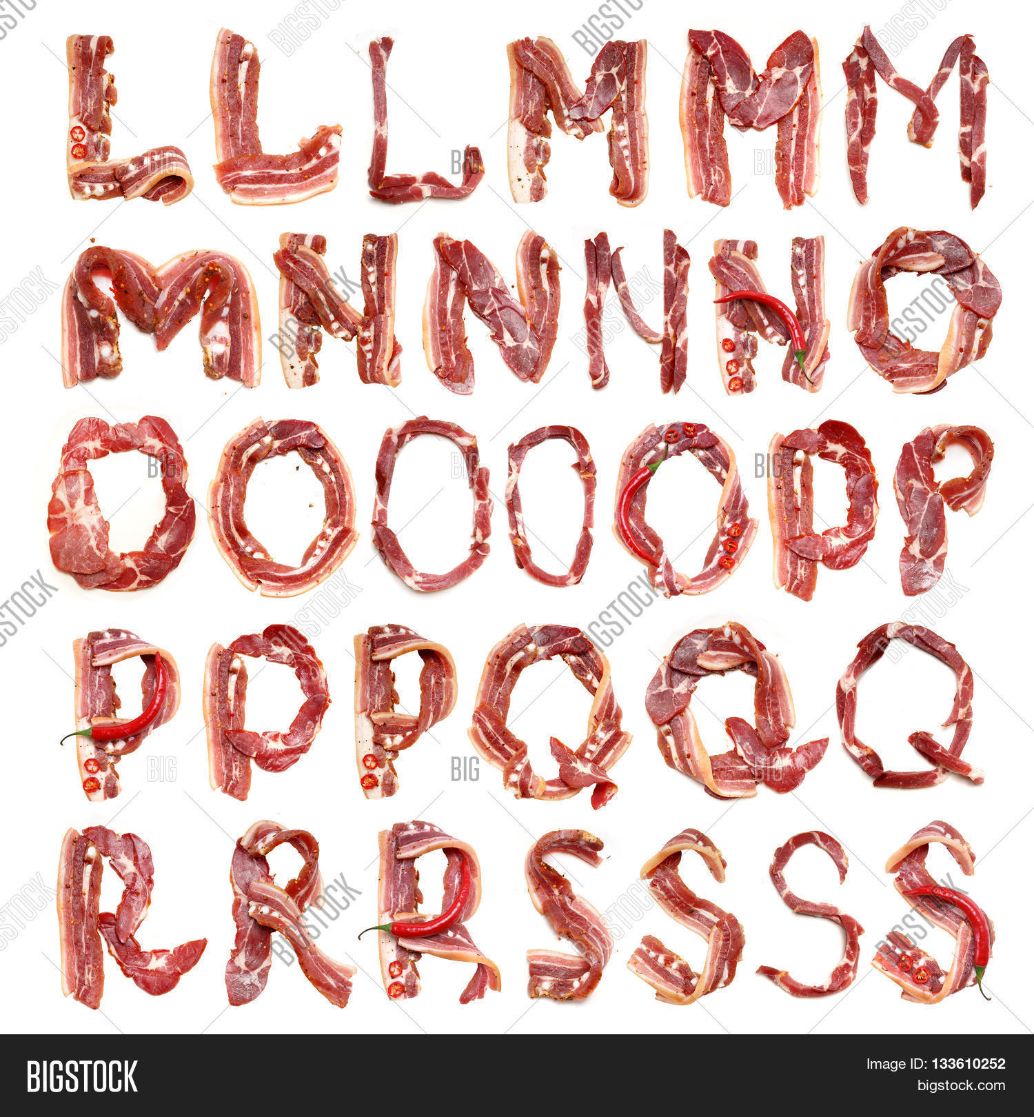 Collection Meat Alphabet. Fresh Image & Photo Bigstock