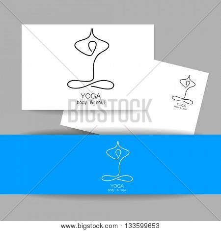 yoga logo design template yoga health care beauty spa relax
