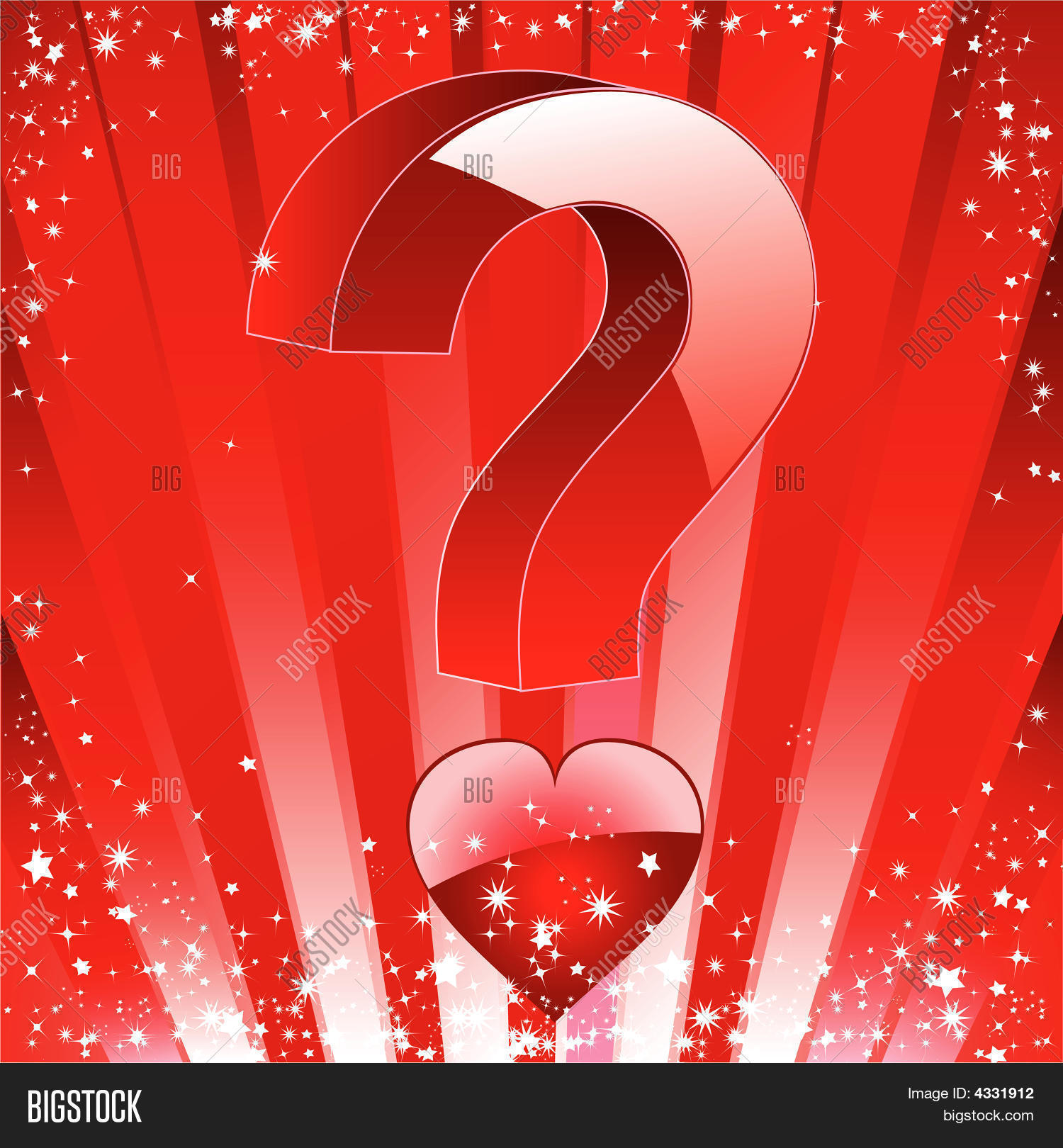 Love Heart Question Mark Stock Vector & Stock Photos | Bigstock