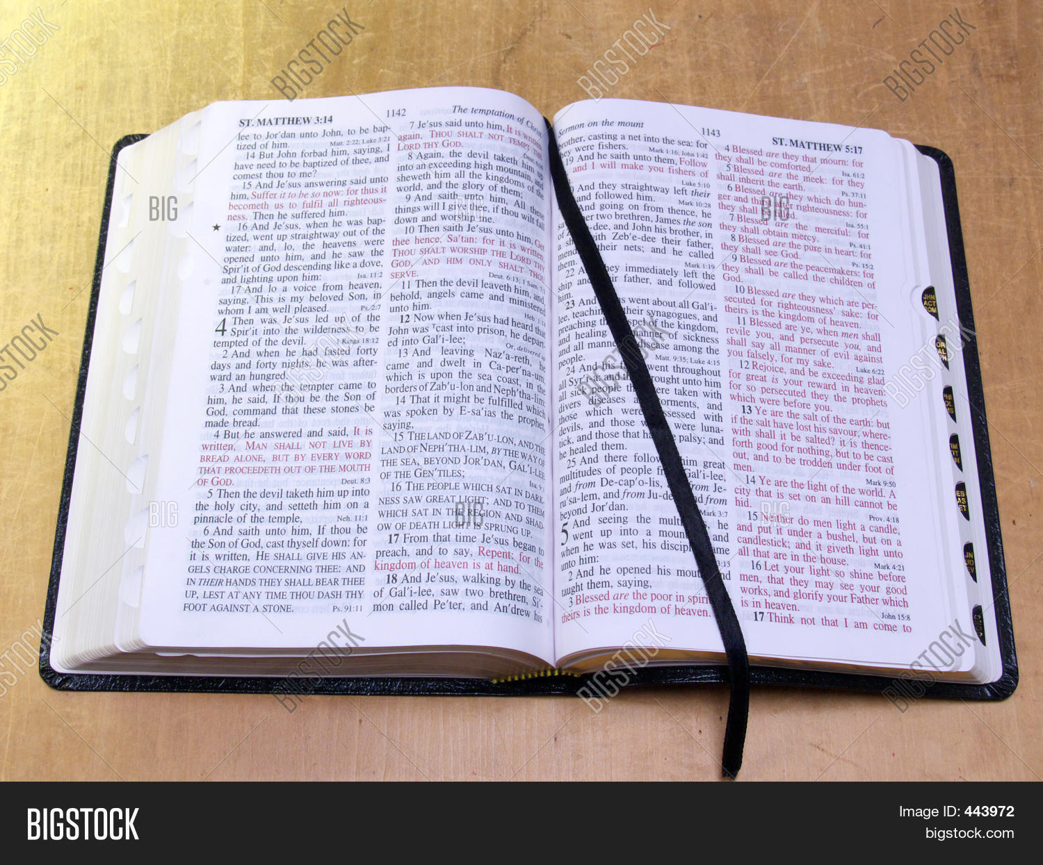 Open Bible Ribbon Image & Photo Bigstock