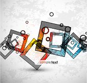 stock photo of square  - Abstract warm squares - JPG 