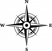 stock photo of longitude  - compass - JPG 