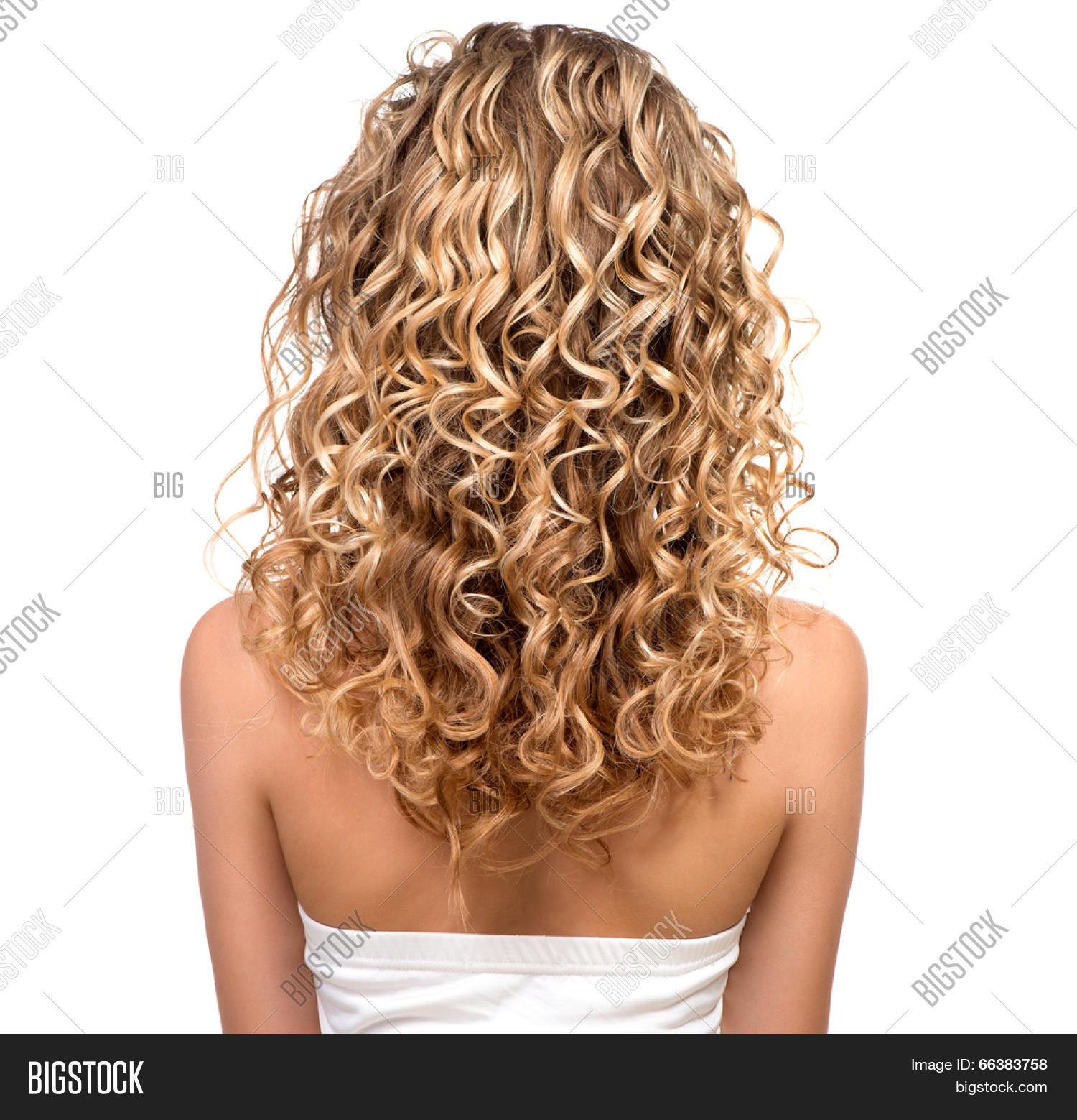 Beauty Girl Blonde Curly Hair Image And Photo Bigstock