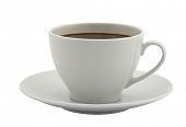 stock photo of cup  - Coffee cup on white background - JPG 