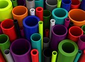 picture of generated  - backgroun with colorful plastic pipes  - JPG 