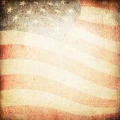 stock photo of american  - American flag grunge background - JPG 