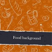 stock photo of food  - Food backgrounds set with copyspace - JPG 