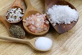 stock photo of salt  - different types of salt  - JPG 