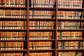 foto of book  - Law books in the book shelf in library - JPG 